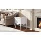 Jennifer Taylor Home Court Side Table in Soft White and Gold, , large