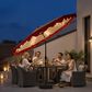 HOMLUX 10" Solar LED Patio Umbrella with Adjustable Tilt and in Red, , large