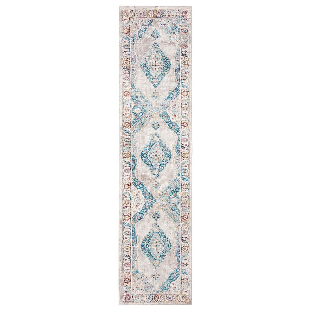 Safavieh Aria ARA116A 2" x 8" Blue and Ivory Runner, , large