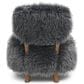 Furniture of America Lumir Long-Haired Accent Chair in Charcoal Gray, , large