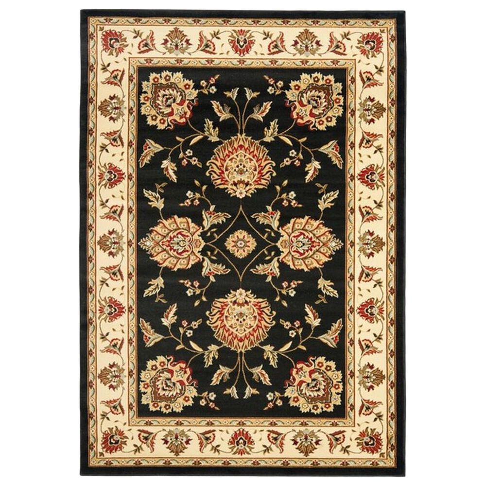 Safavieh Lyndhurst LNH555 3"3" x 5"3" Black and Ivory Area Rug, , large