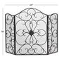 Maple and Jade 49" x 36" Fireplace Screen in Black, , large