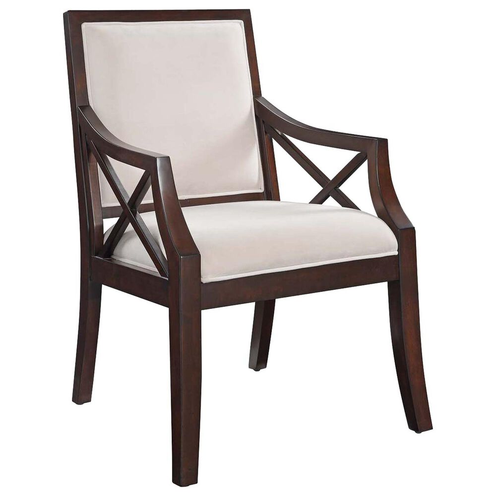 Shell Island Furniture Accent Chair in Brown Cherry, , large