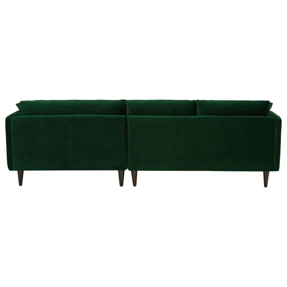 Joybird Lewis 2-Piece Right Facing Sectional in Royale Evergreen Velvet, , large