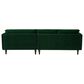 Joybird Lewis 2-Piece Right Facing Sectional in Royale Evergreen Velvet, , large
