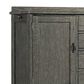 Hawthorne Furniture Oak Park 6 Drawer Chest with Door in Pewter, , large