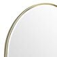 James Martin Rohe 24" Arched Mirror in Champagne Brass, , large