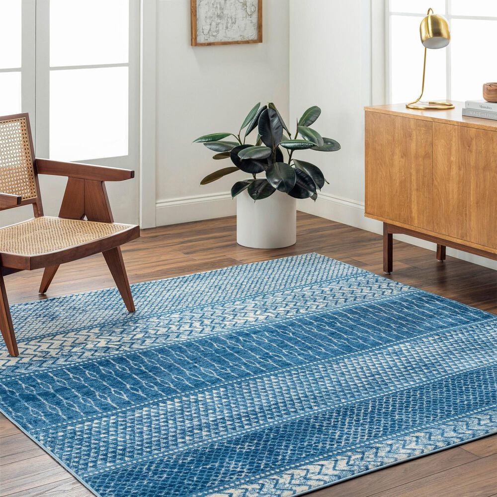 Surya Monaco MOC-2305 8&#39;10&quot; x 12&#39;4&quot; Denim, Navy and Ivory Area Rug, , large