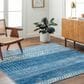 Surya Monaco MOC-2305 8"10" x 12"4" Denim, Navy and Ivory Area Rug, , large