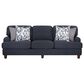 Moore Furniture Landry Stationary Sofa in Lillie Indigo, , large