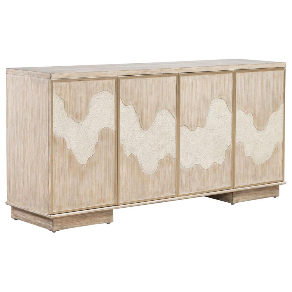 Belle Furnishings Terrace 69" 4-Door Accent Cabinet in Gravel, , large