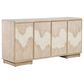Belle Furnishings Terrace 69" 4-Door Accent Cabinet in Gravel, , large