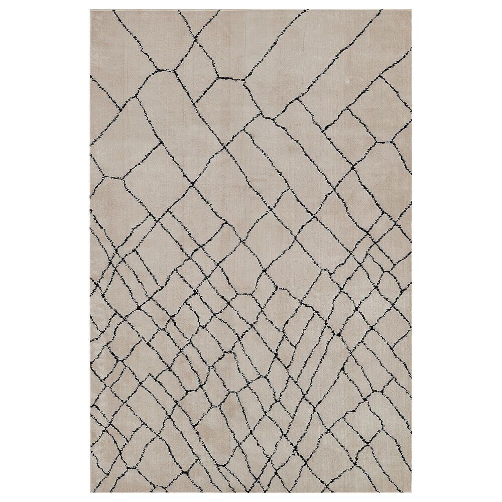 Momeni Noho Geometric 2" x 3" Ivory Area Rug, , large