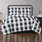 Pem America Truly Soft Everyday 3-Piece Full/Queen Comforter Set in Black and White, , large