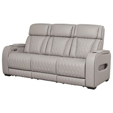 Ashley Boyington Power Reclining Sofa in Gray, , large