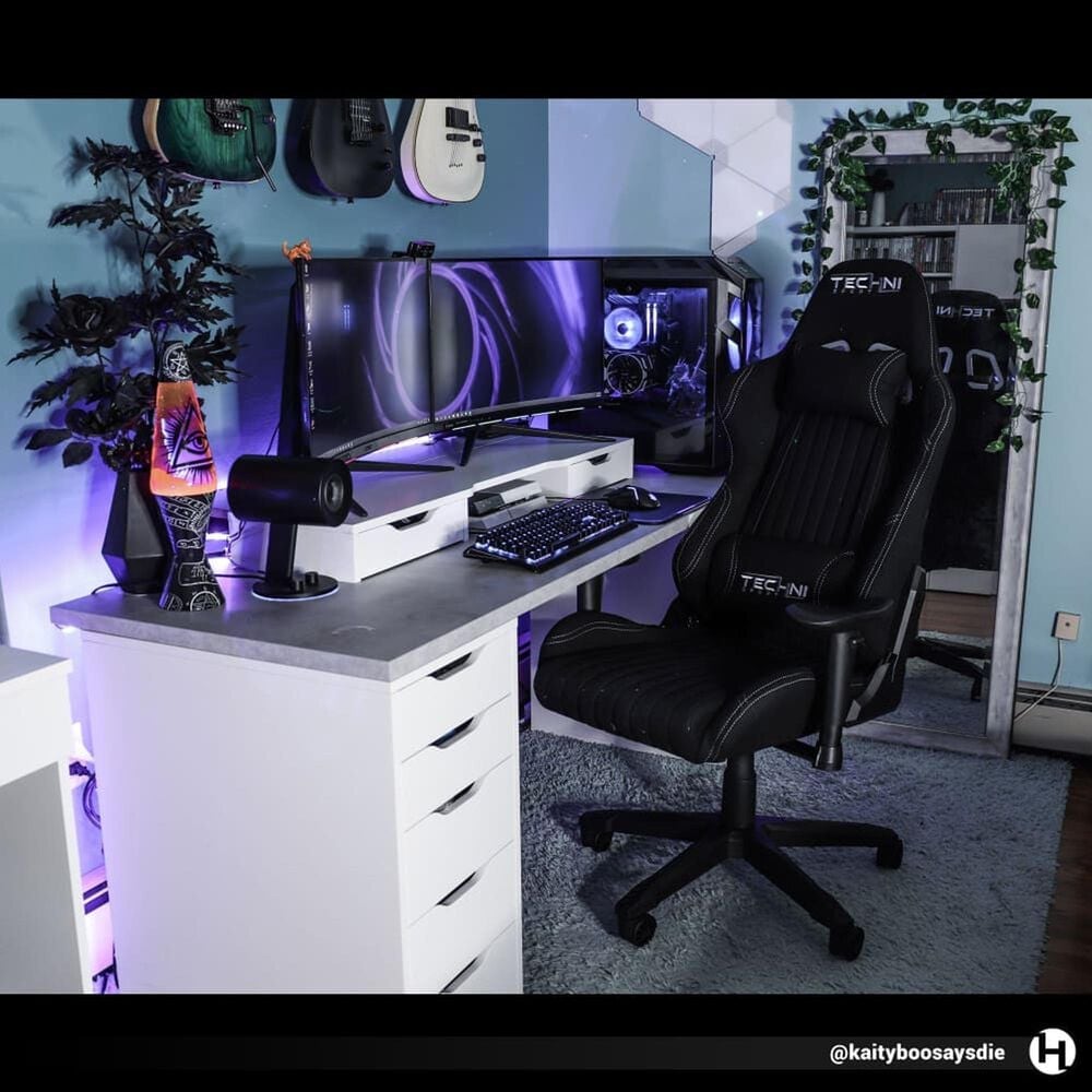 Techni Sport Echo Gaming Chair in Black, , large
