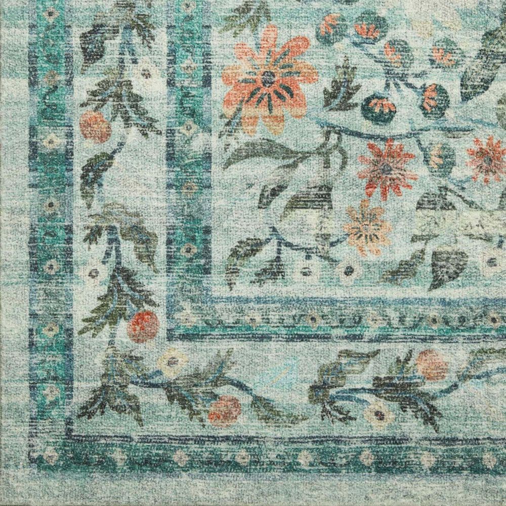 Rifle Paper Co. x Loloi Courtyard 2&#39;3&quot; x 3&#39;9&quot; Eve Sage Area Rug, , large