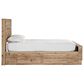 Ashley Hyanna Twin Panel Bed with 1 Side Storage in Tan Brown, , large