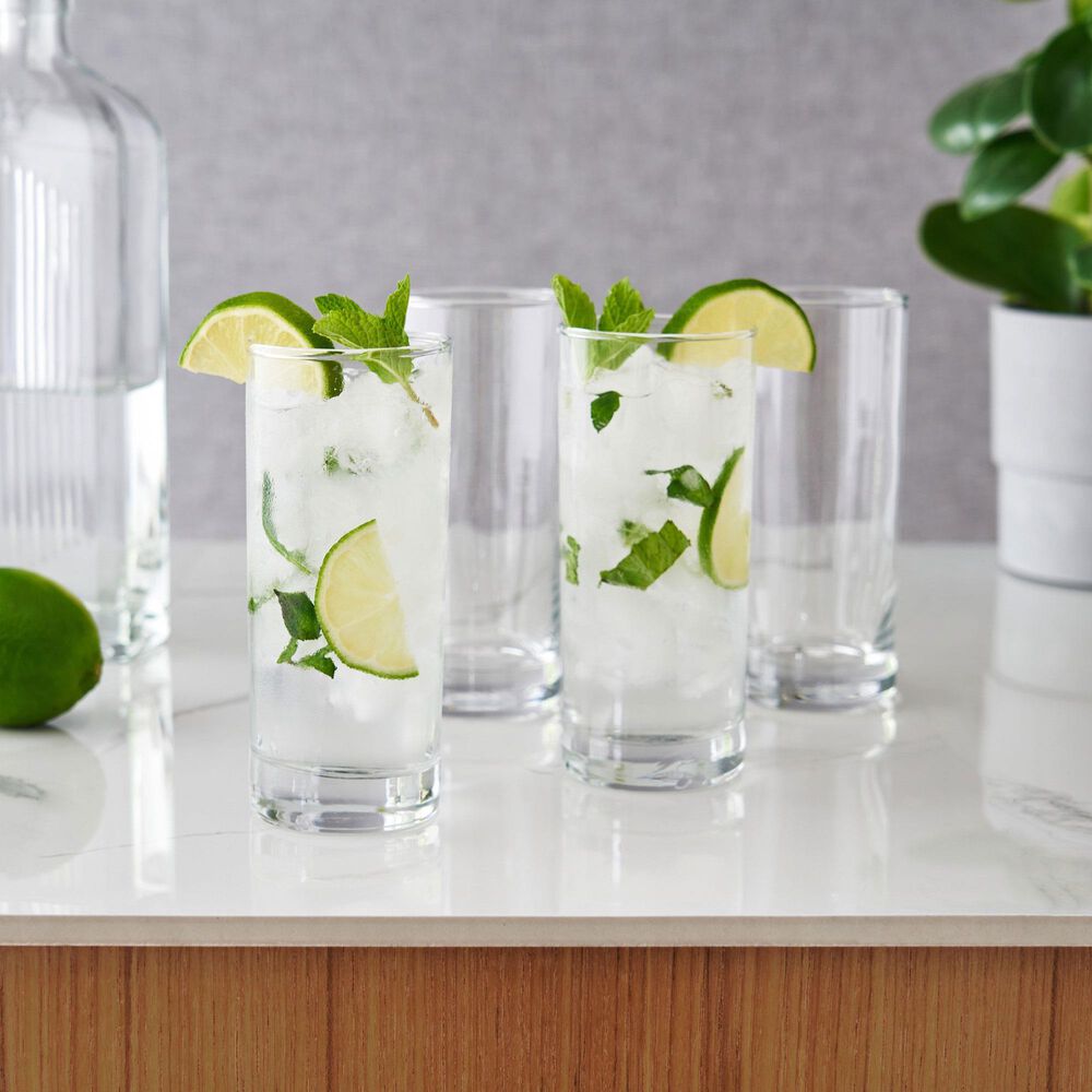 True 11 Oz Highball Cocktail Glasses in Clear &#40;Set of 4&#41;, , large