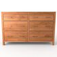 Archbold Furniture Company 2 West 6-Drawer Dresser in Natural, , large