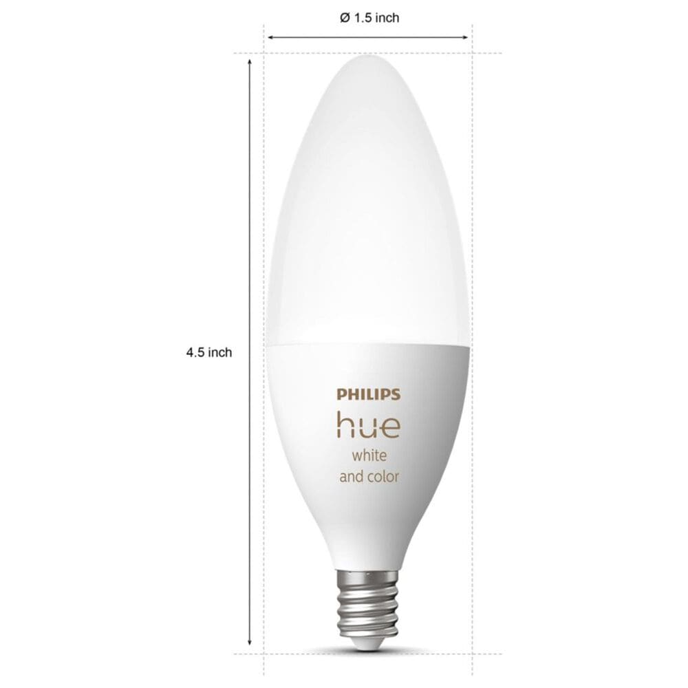 Philips Hue B39 E12 Bluetooth Smart LED Bulb in White, , large