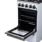 Forno Lamazze 20" Freestanding Gas Range in White, , large
