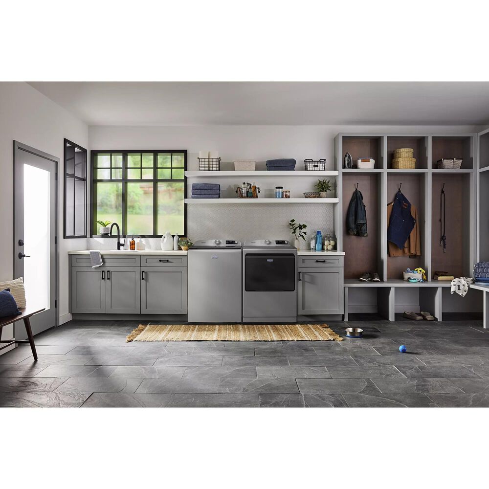 Maytag 5.2 Cu. Ft. Smart Pet Pro Top Load Washer in Classic Silver, , large