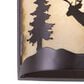 Vaxcel Bryce 1-Light Deer Wall Sconce in Burnished Bronze, , large