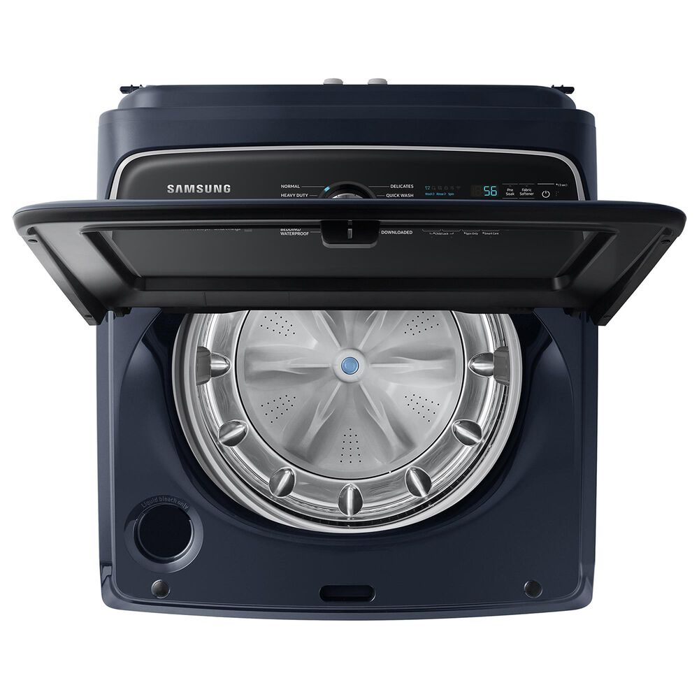 Samsung 5.4 cu. ft. Smart Top Load Washer with Pet Care Solution and Super Speed Wash in Brushed Navy, , large