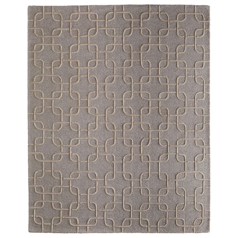 Feizy Kimball Gray, Taupe and Tan 3"6" x 5"6" Area Rug, , large