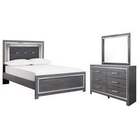 Signature Design by Ashley Lodanna 3 Piece Queen Bedroom Set in Gray