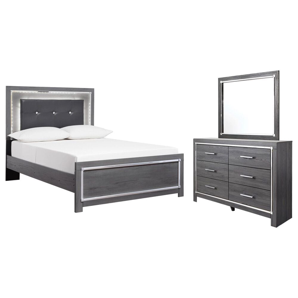 Signature Design by Ashley Lodanna 3 Piece Queen Bedroom Set in Gray, , large