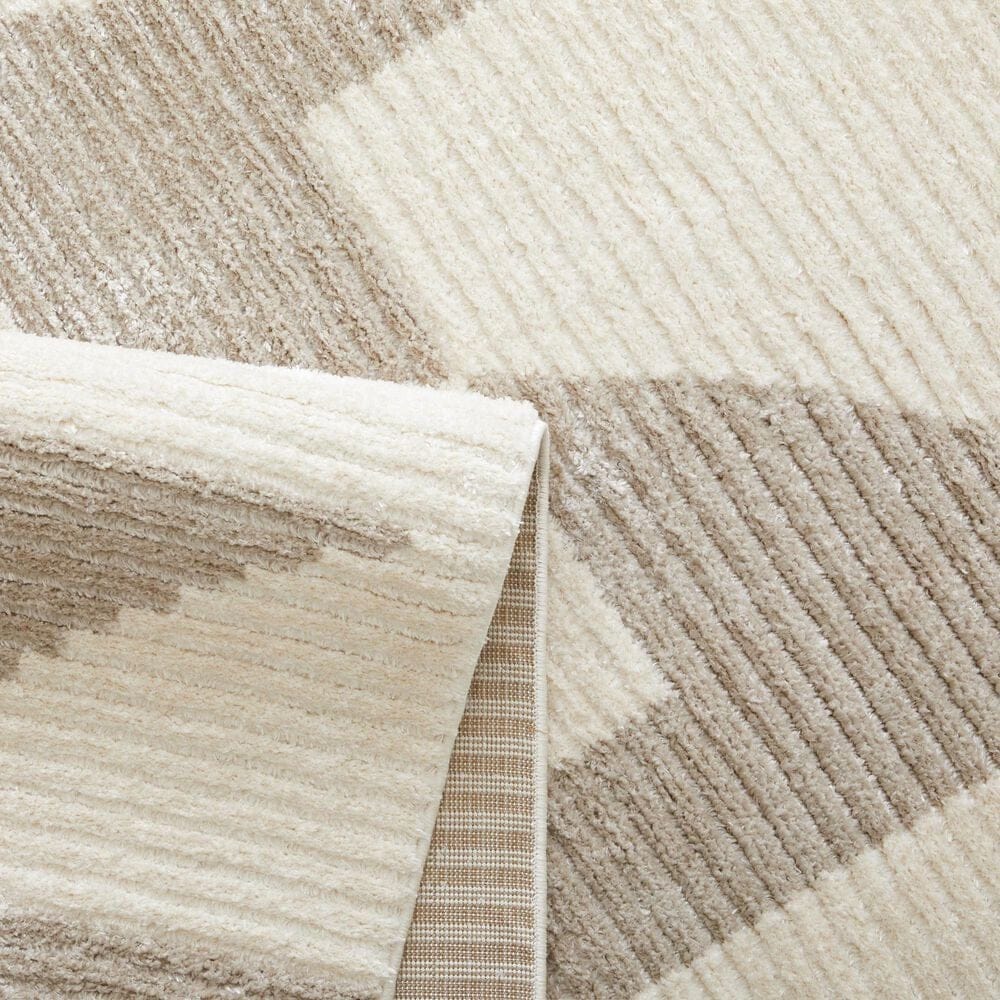 Central Oriental Etros Maki Beige and Taupe 5&#39;3&quot; x 7&#39;3&quot; Area Rug, , large