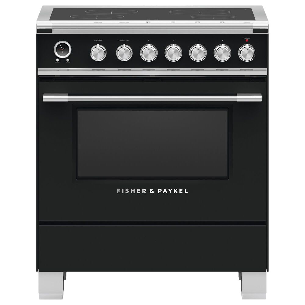Fisher and Paykel 30" Classic Induction Range with 4 Burners in Black, , large