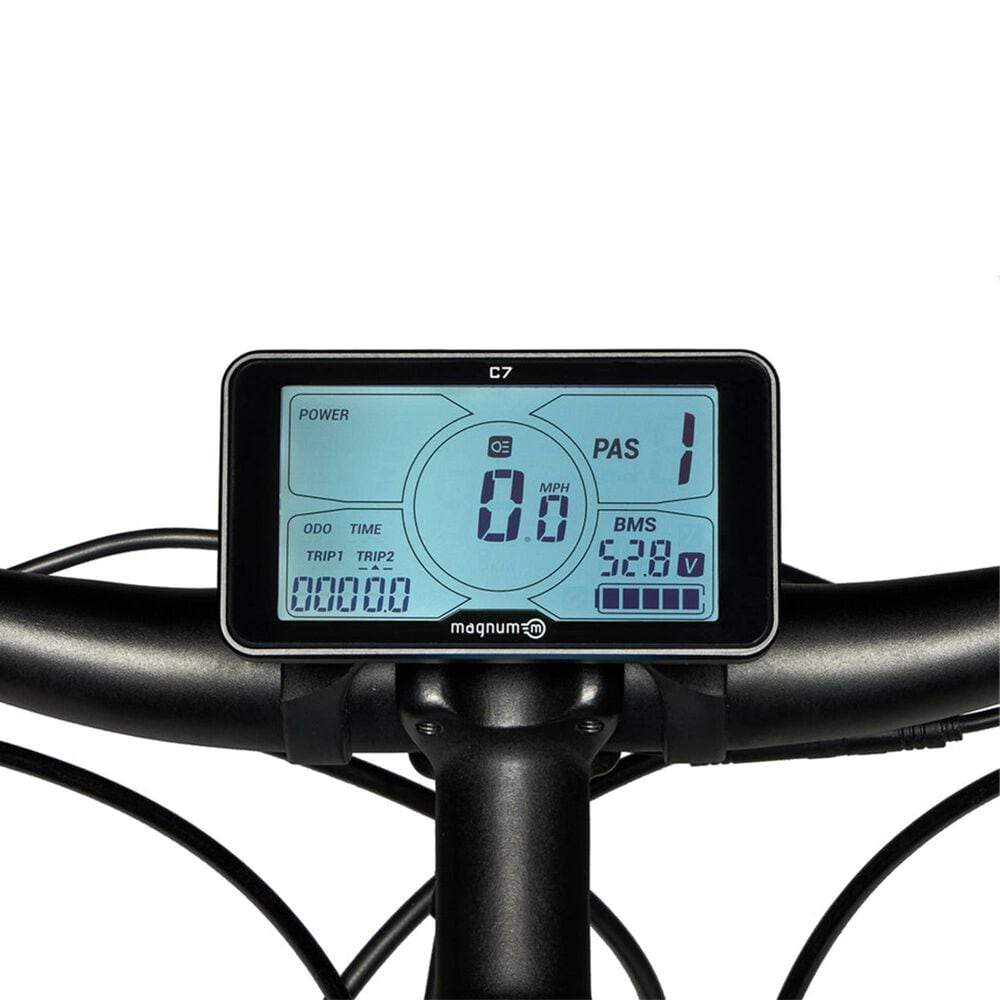Magnum Voyager 26 Electric Bike in Matte Black and Silver, , large
