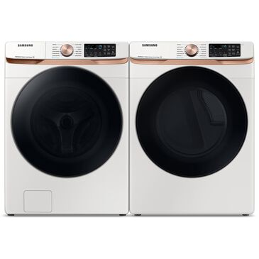 Samsung 5.0 Cu. Ft. Front Load Washer and 7.5 Cu. Ft. Electric Dryer Laundry Pair in Ivory, , large
