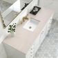 James Martin Vanities Chicago 60" Single Bathroom Vanity in Glossy White with 3 cm Eternal Marfil Quartz Top and Rectangular Sink, , large