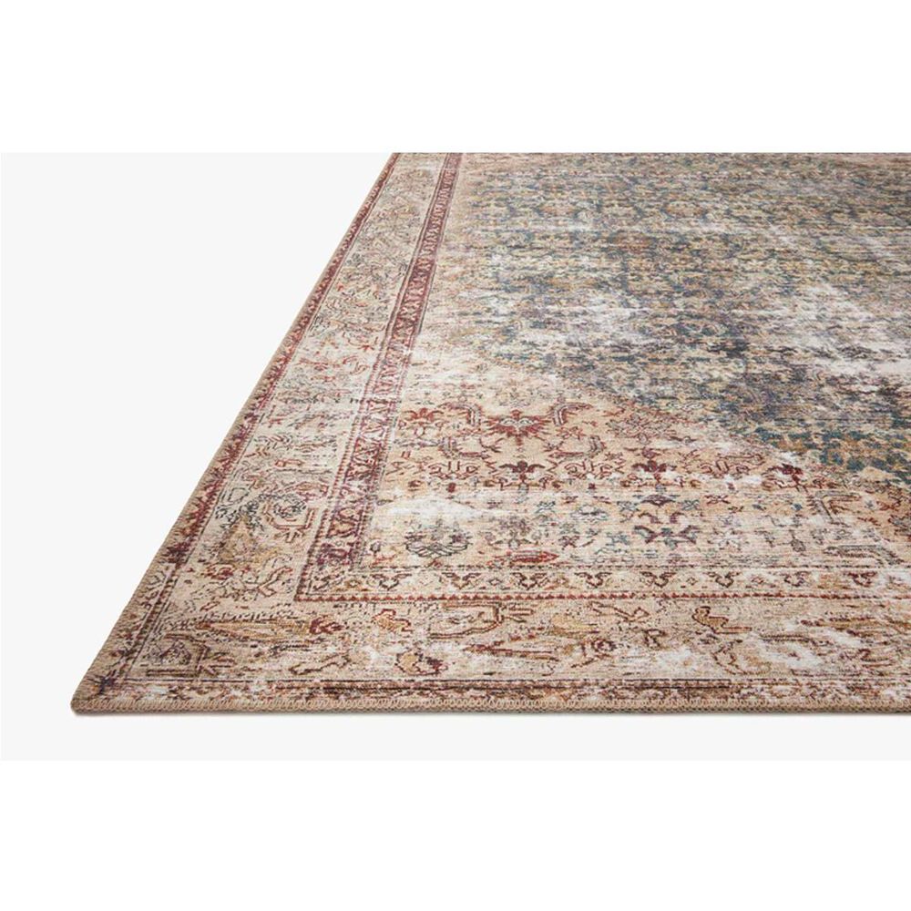 Amber Lewis x Loloi Georgie 2&#39; x 5&#39; Teal and Antique Area Rug, , large