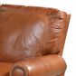 USA Premium Leather Accent Chair in Saddle Glove, , large