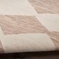 Nourison Positano Geometric Beige 7" x 10" Indoor/Outdoor Area Rug, , large