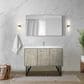 Lexora Home Lancy 48" Single Bathroom Vanity in Rustic Acacia with 2 cm White Cultured Marble Top and Rectangular Sink, , large