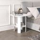 HOMLUX End Table in White (Set of 2), , large