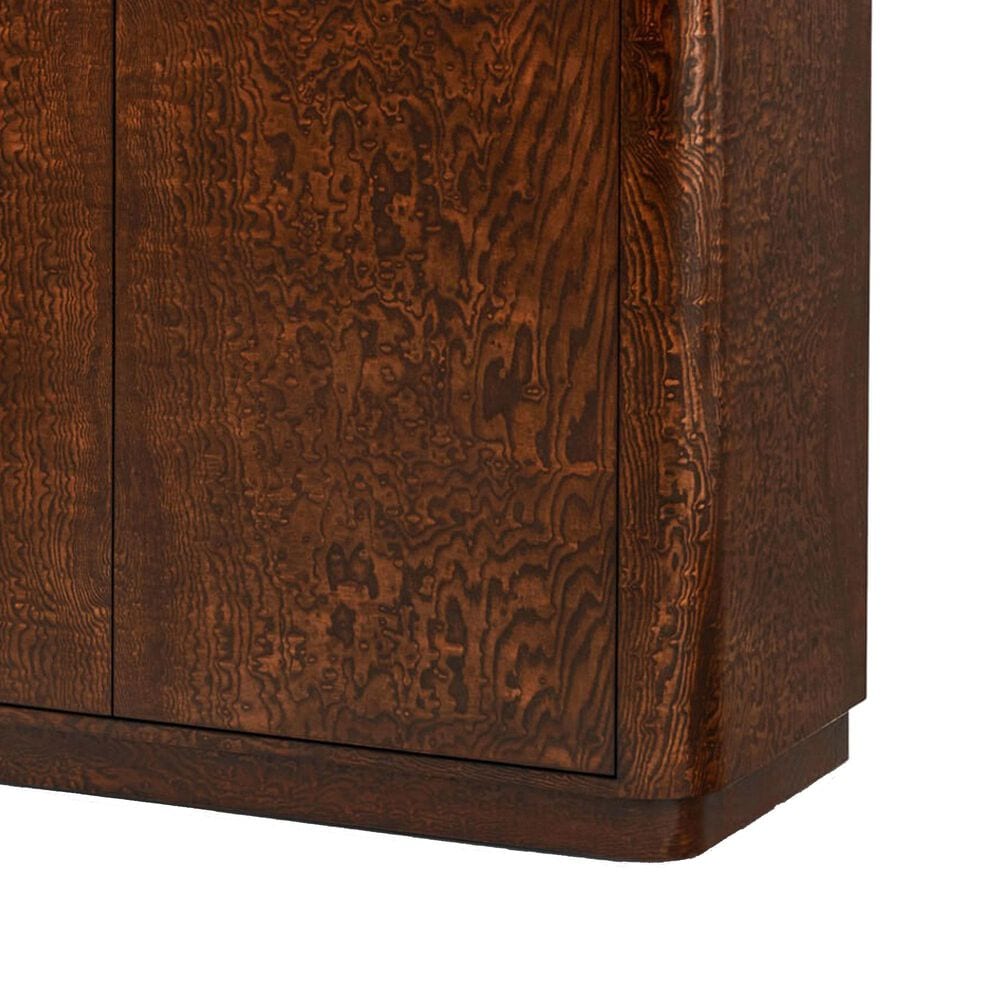 Theodore Alexander Kesden Sideboard in Pyramid Brown and Satin Brass, , large