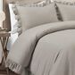 Triangle Home Fashions Reyna 3-Piece King Cotton Duvet Cover Set in Gray, , large