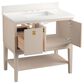 Kohler Seagrove 36" Single Bathroom Vanity in Light Clay with 3 cm White Quartz Top and Rectangular Sink, , large