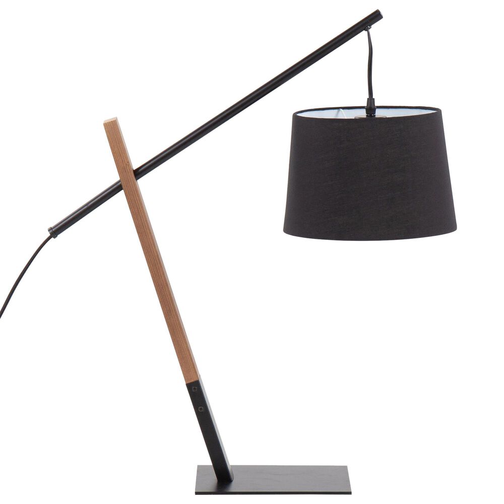 Lumisource Archer Table Lamp in Black and Walnut NFM