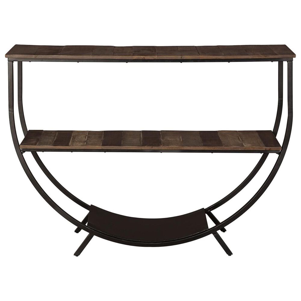 37B Lamoney Console Table in Distressed Brown, , large