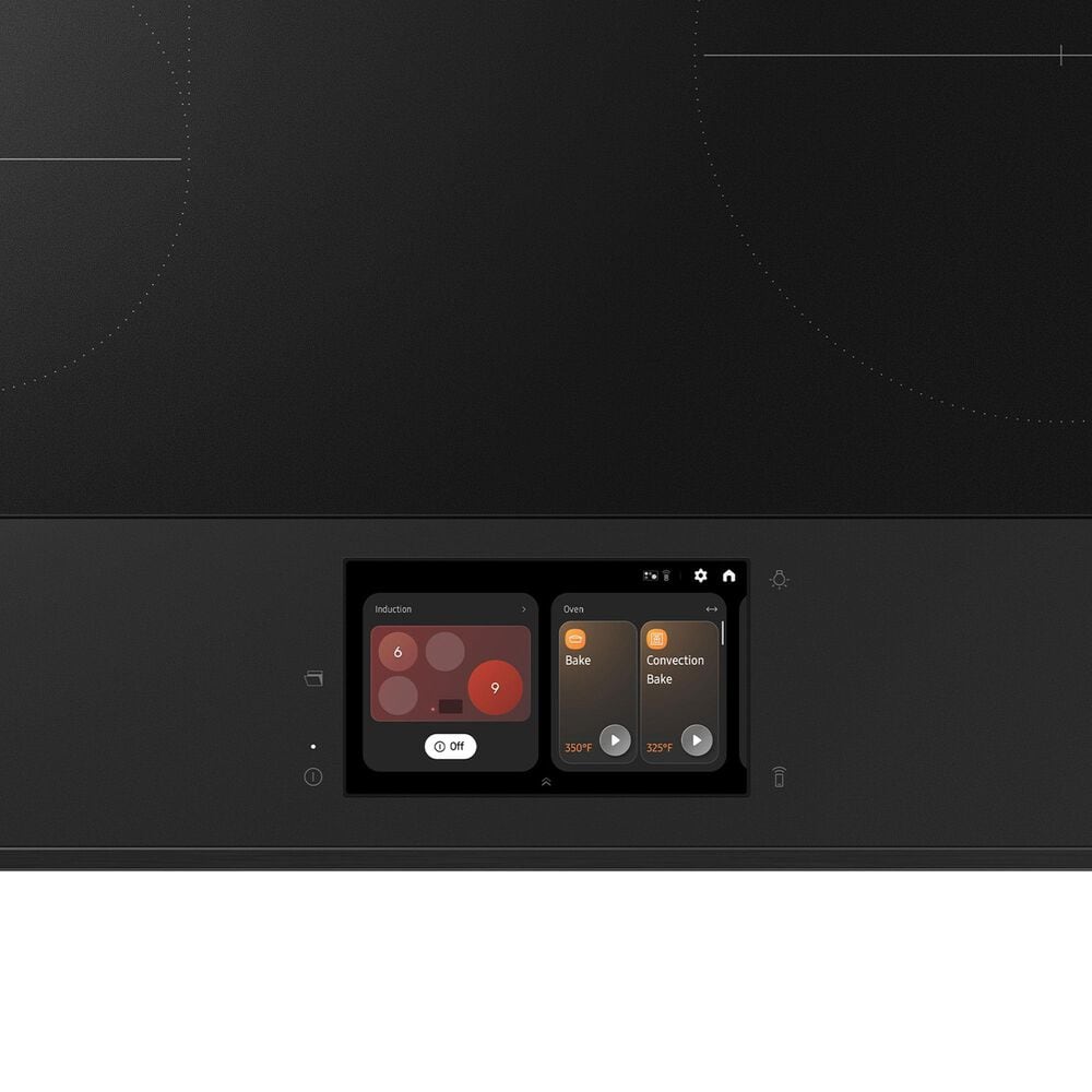 Samsung Bespoke 2-Piece Kitchen Package with 6.3 Cu. Ft. Convection Slide-In Induction Range and 2.1 Cu. Ft. Fingerprint Resistant Over-the-Range Microwave in Stainless Steel, , large