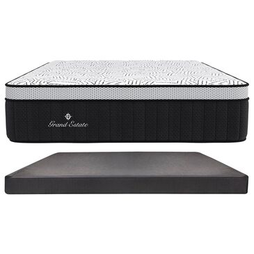 Grand Estate 500 Medium Full Mattress with Low Profile Box Spring, , large