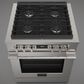 Fulgor Milano Accento 4.4 Cu. Ft. 30" Professional Dual Fuel Range in Stainless Steel, , large